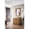James Martin Vanities Bristol 36in Single Vanity, Saddle Brown w/ 3 CM White Zeus Quartz Top 157-V36-SBR-3WZ - alternate 2